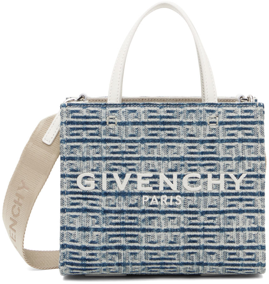 Givenchy: Blue Mini G Tote | SSENSE
