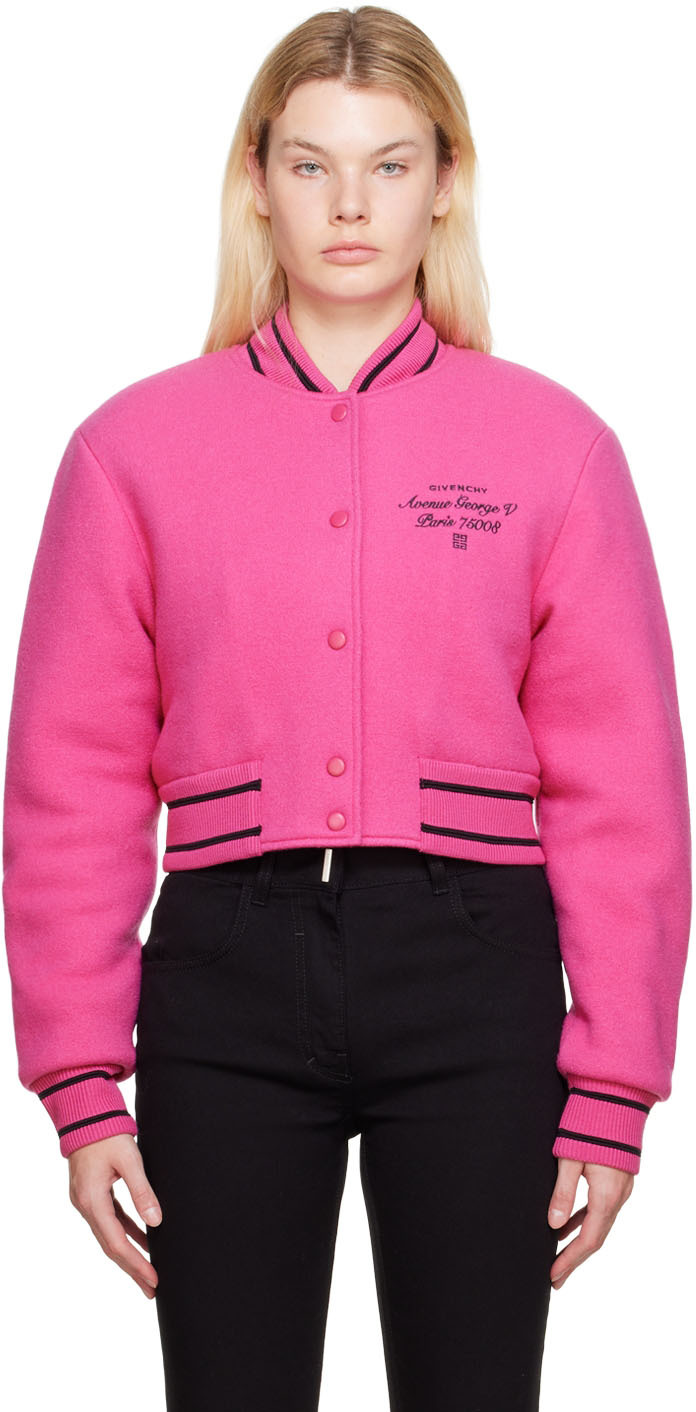 Givenchy Pink Short Bomber Jacket