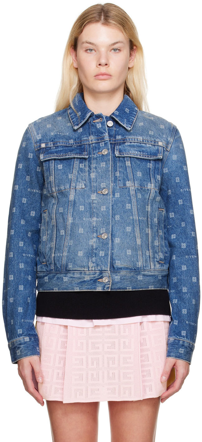 Givenchy 4G print denim jacket | Smart Closet