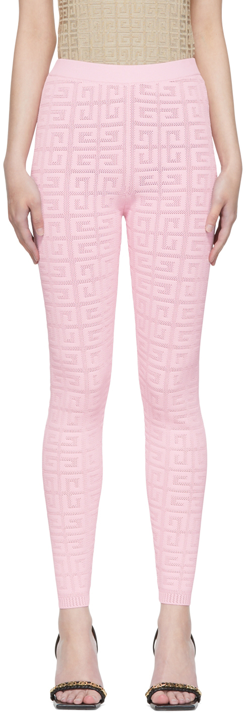 Pink Viscose Leggings by Givenchy on Sale