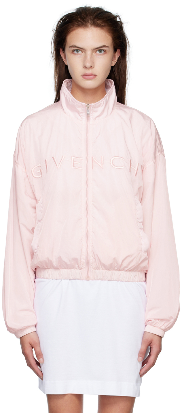 Givenchy: Pink Embroidered Jacket | SSENSE