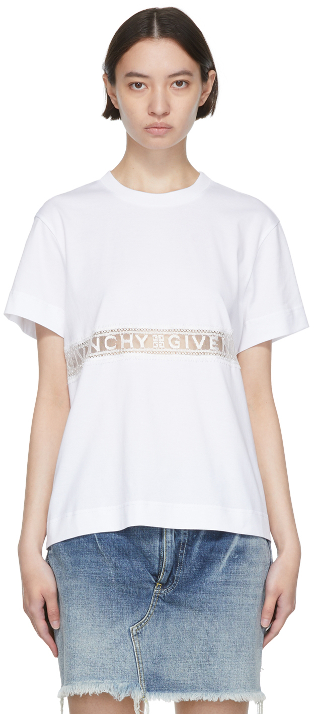 Givenchy White Cotton T-Shirt