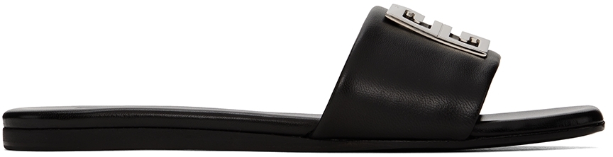 Givenchy Black 4G Flat Mules