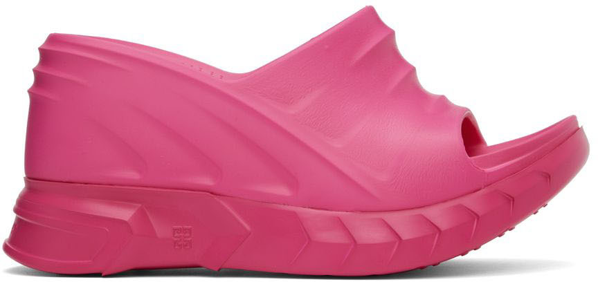 Givenchy: Pink Marshmallow Heeled Sandals | SSENSE