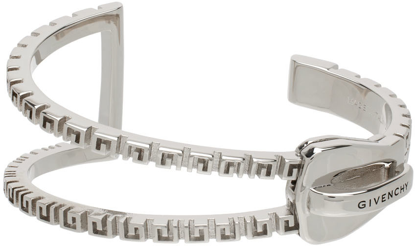 Givenchy Silver G Zip Bracelet