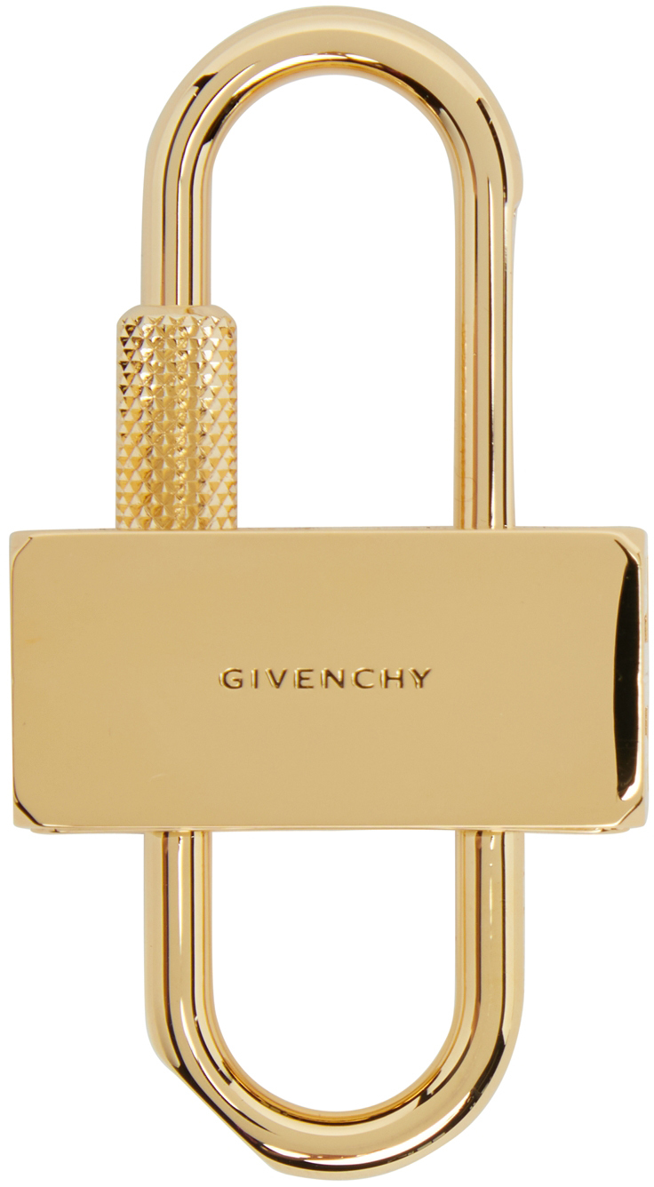 Givenchy: ゴールド U Padlock キーチェーン | SSENSE 日本