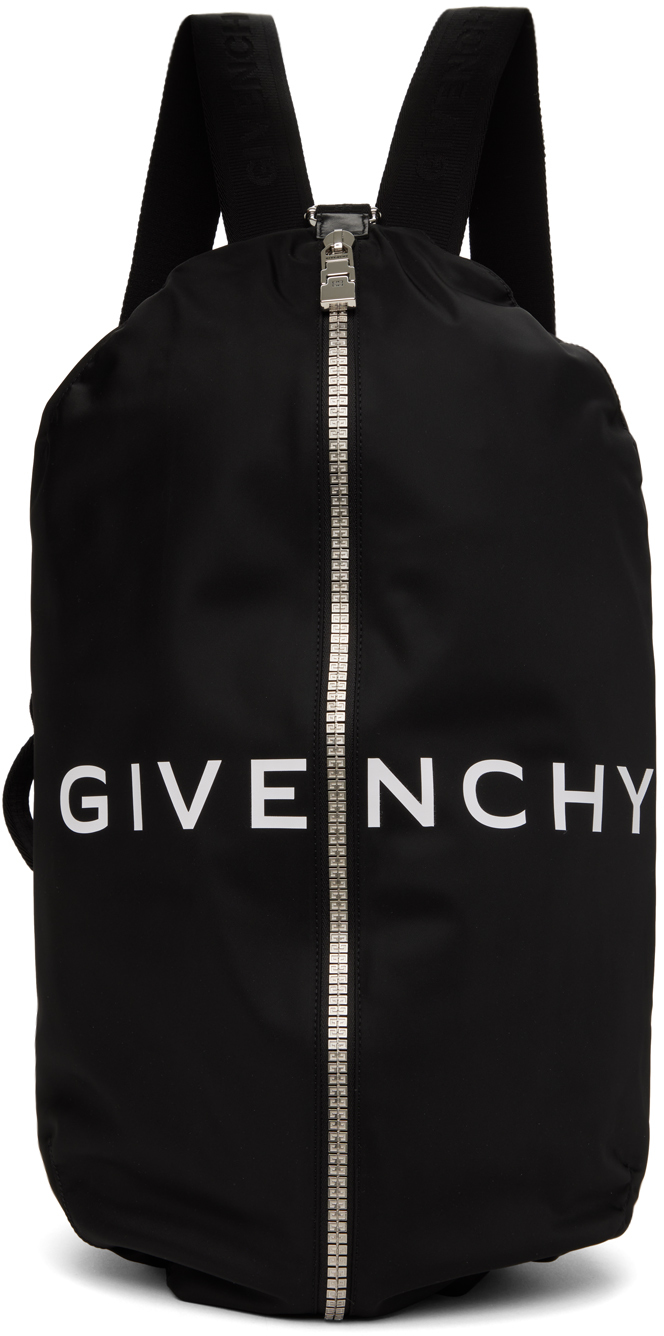 Givenchy: Black G-Zip Backpack | SSENSE UK