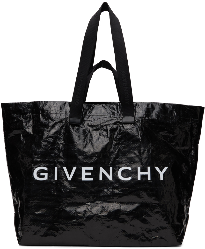 Givenchy G-shopper Crinkled Tote Bag In Black