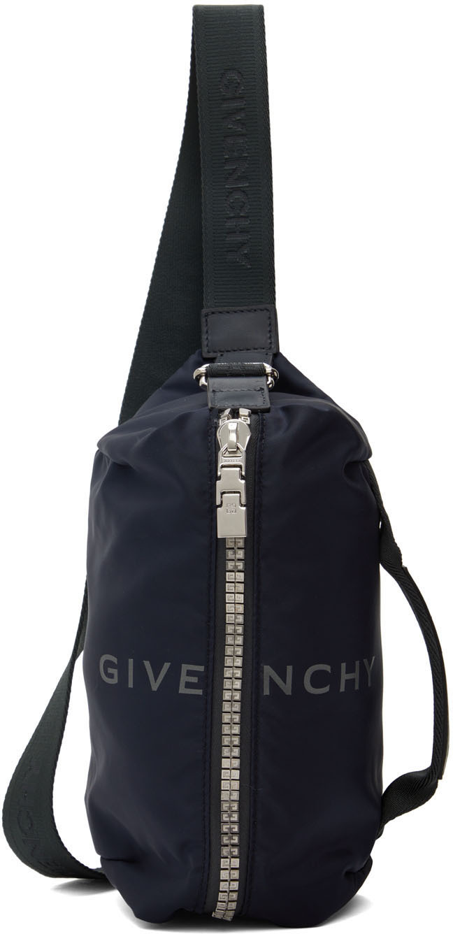 Givenchy Navy G-zip Bum Pouch In 410-navy