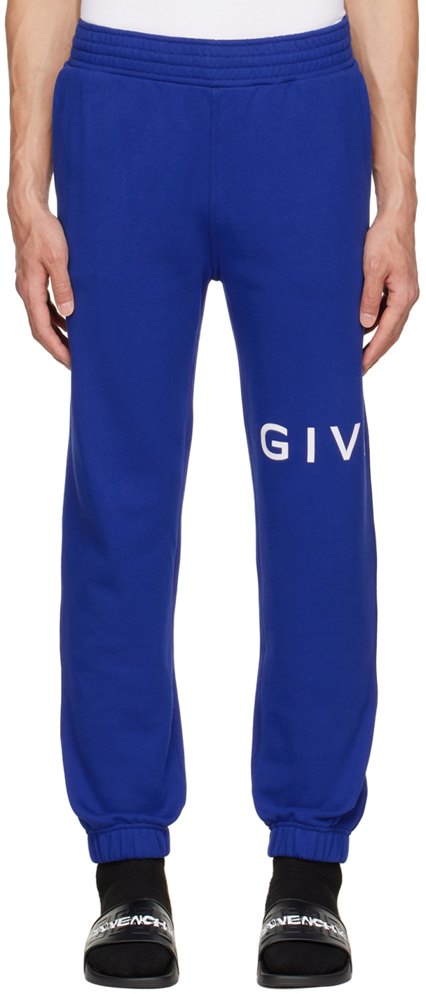 Givenchy: Blue Cotton Lounge Pants | SSENSE