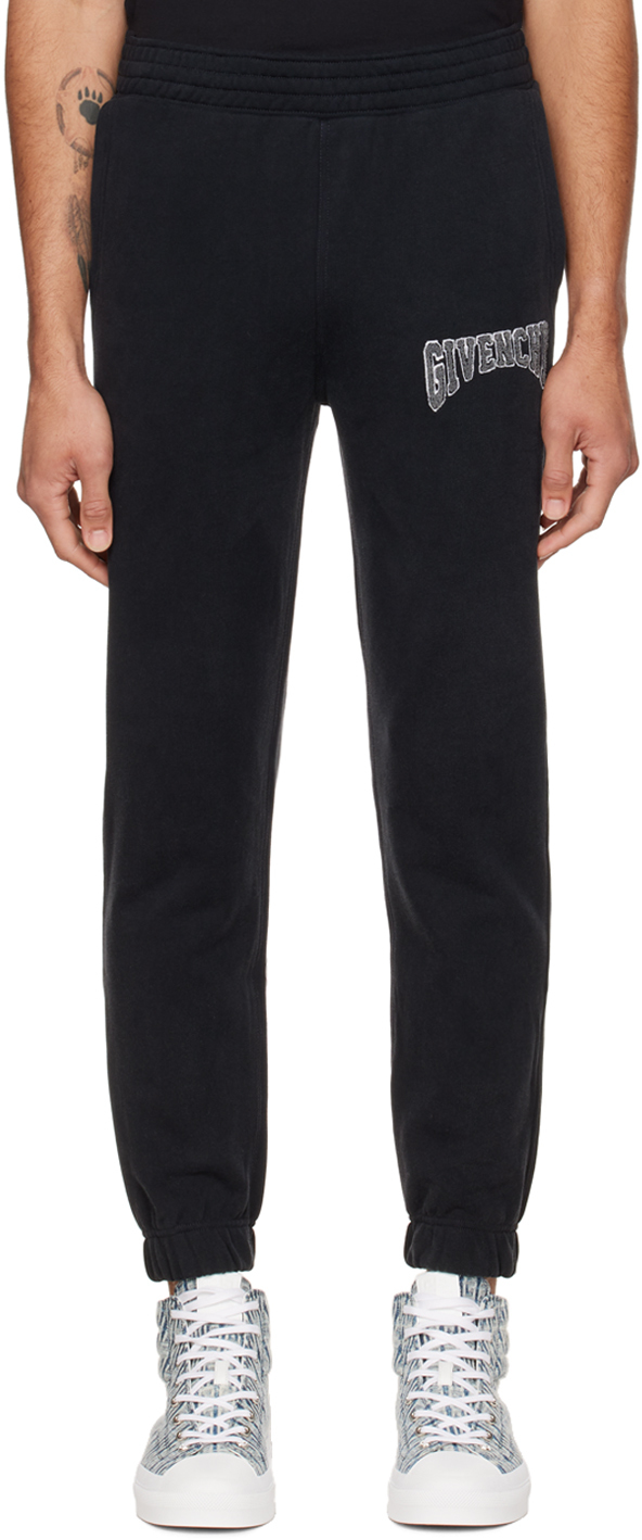 Givenchy Black Slim-fit Lounge Pants In Faded Black