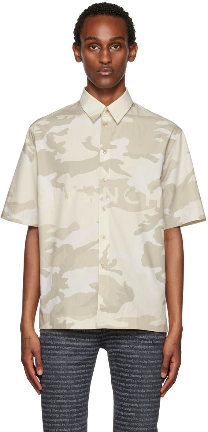 Givenchy Beige Button Up Shirt