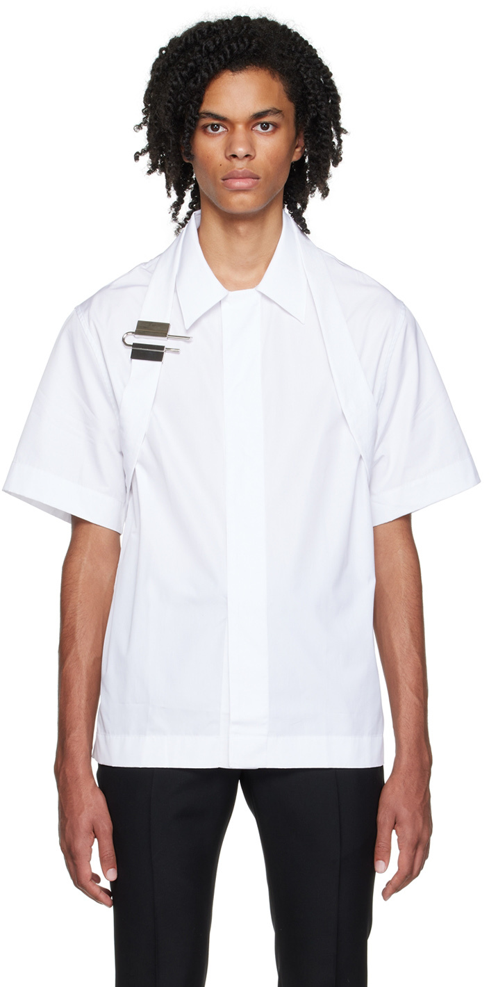 Givenchy White Cotton Short Sleeve Shirt