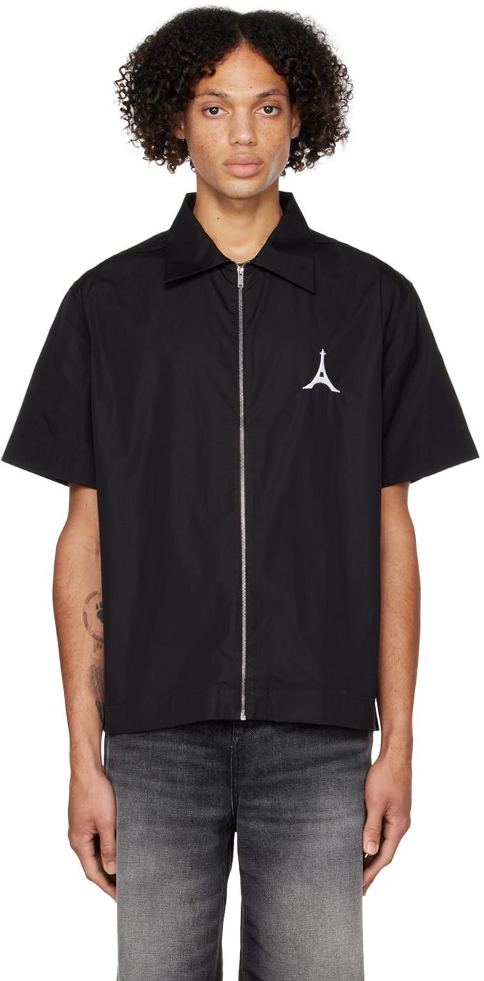 banaan duurzame grondstof Overleving Black Zipped Shirt by Givenchy on Sale