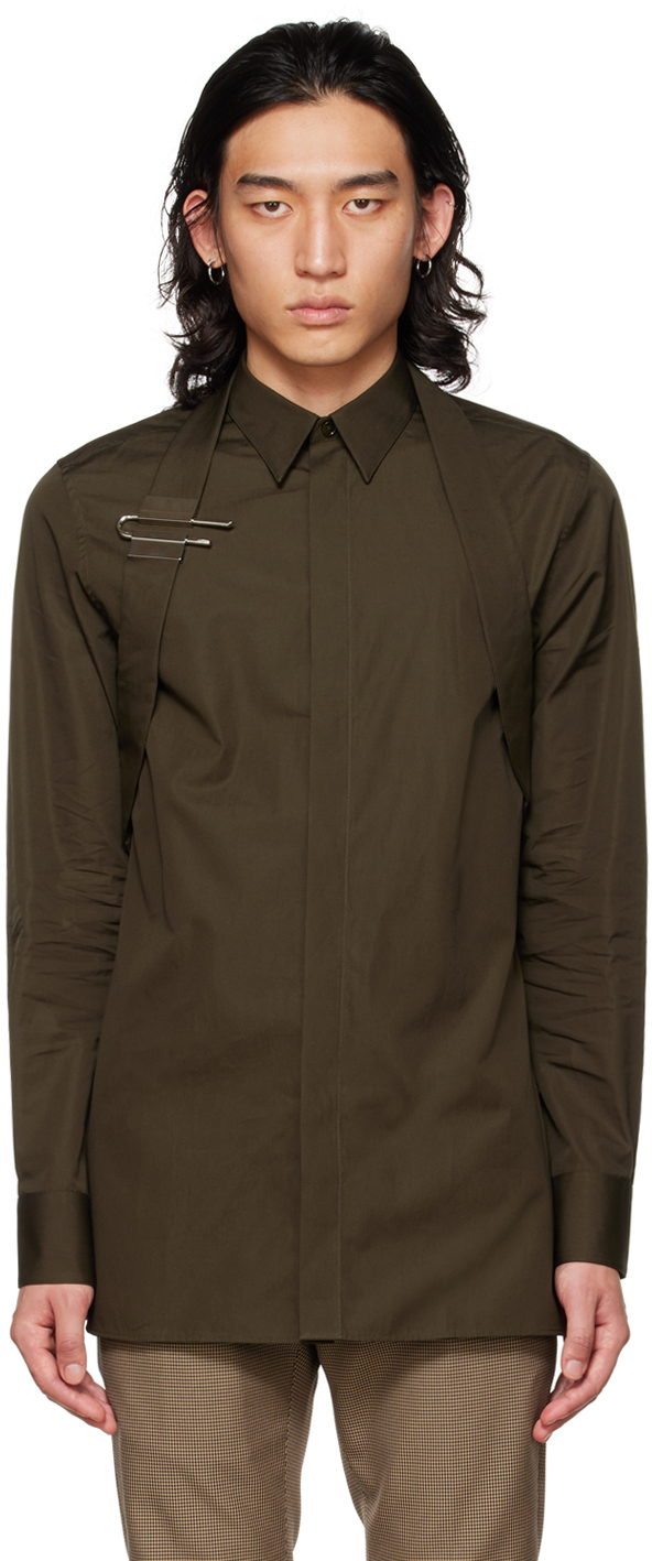 Khaki Contemporary Fit Shirt