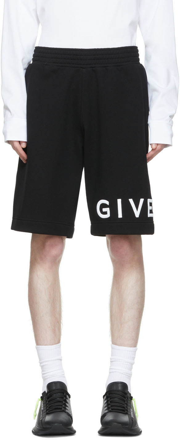 Givenchy: ブラック コットン ショートパンツ | SSENSE 日本
