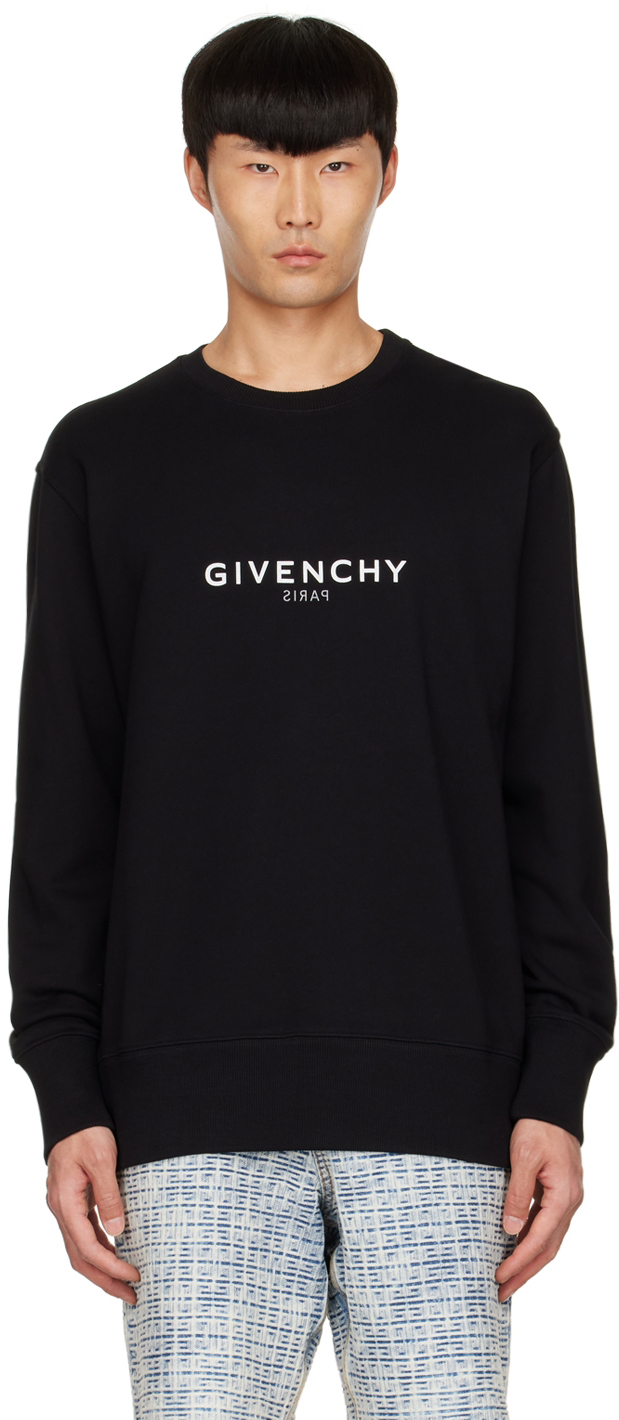 Givenchy: Black Cotton Sweatshirt | SSENSE