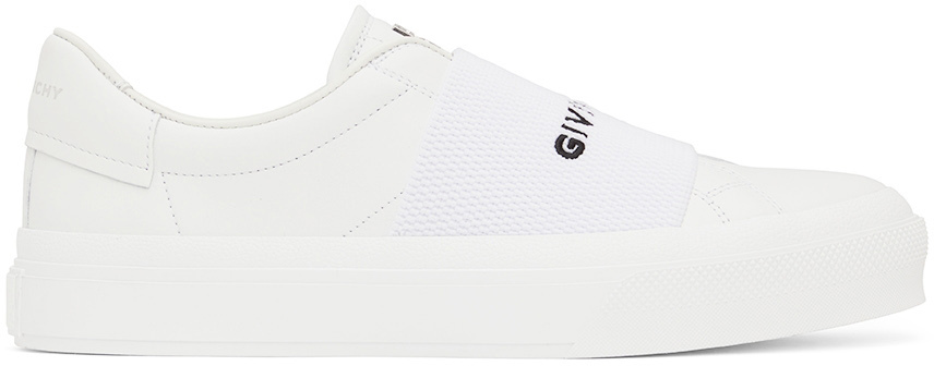 Givenchy: White City Court Slip-On Sneakers | SSENSE