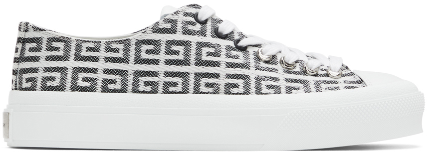 Givenchy Black & White City Low 4G Sneakers