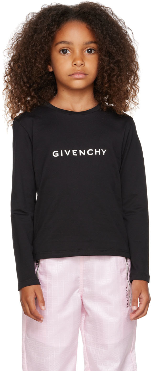 Kids Black 4G Sleeve T-Shirt by Givenchy on Sale