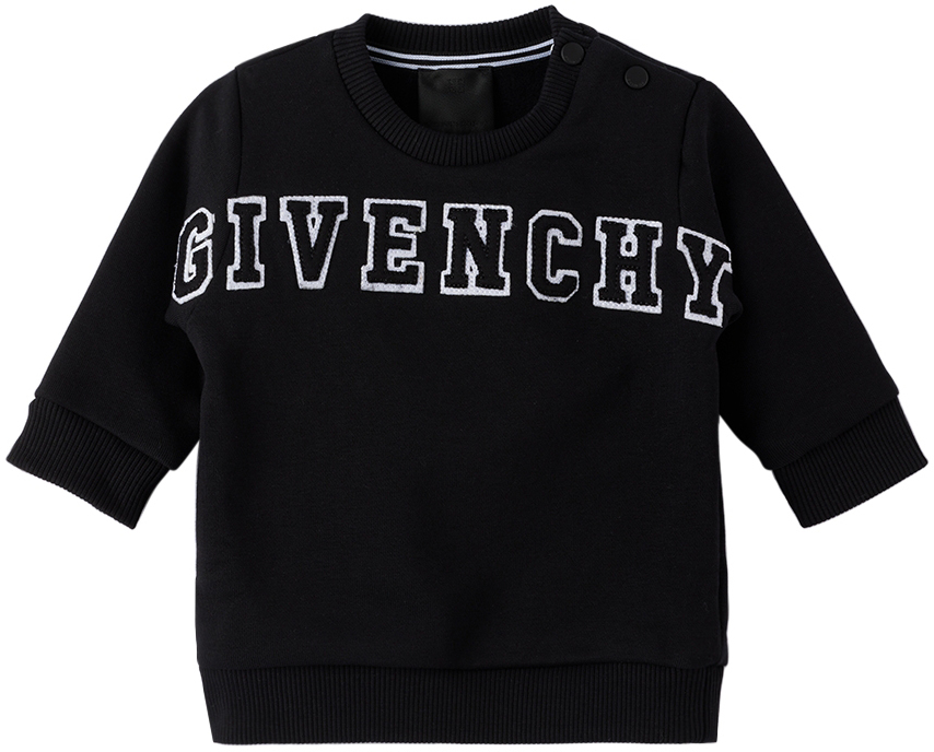 Givenchy Baby Black Embroidered Sweatshirt