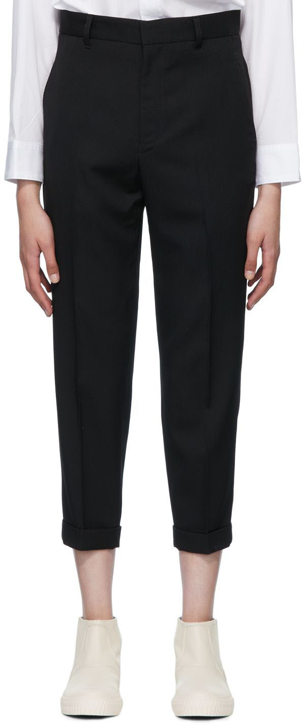 Black Tuck Trousers