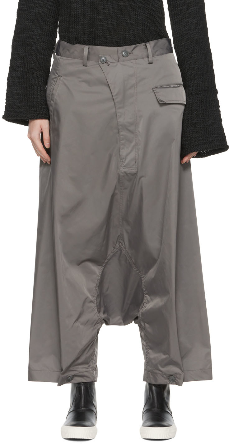 Regulation Yohji Yamamoto Gray Sarouel Trousers