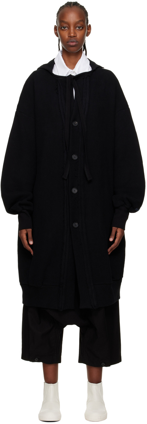 Regulation Yohji Yamamoto: Black Cotton Cardigan | SSENSE Canada