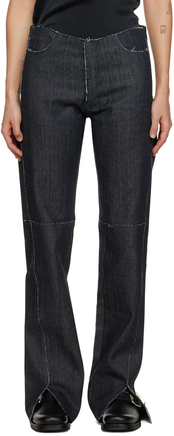 Gabriela Coll Garments: Navy No.155 Jeans | SSENSE