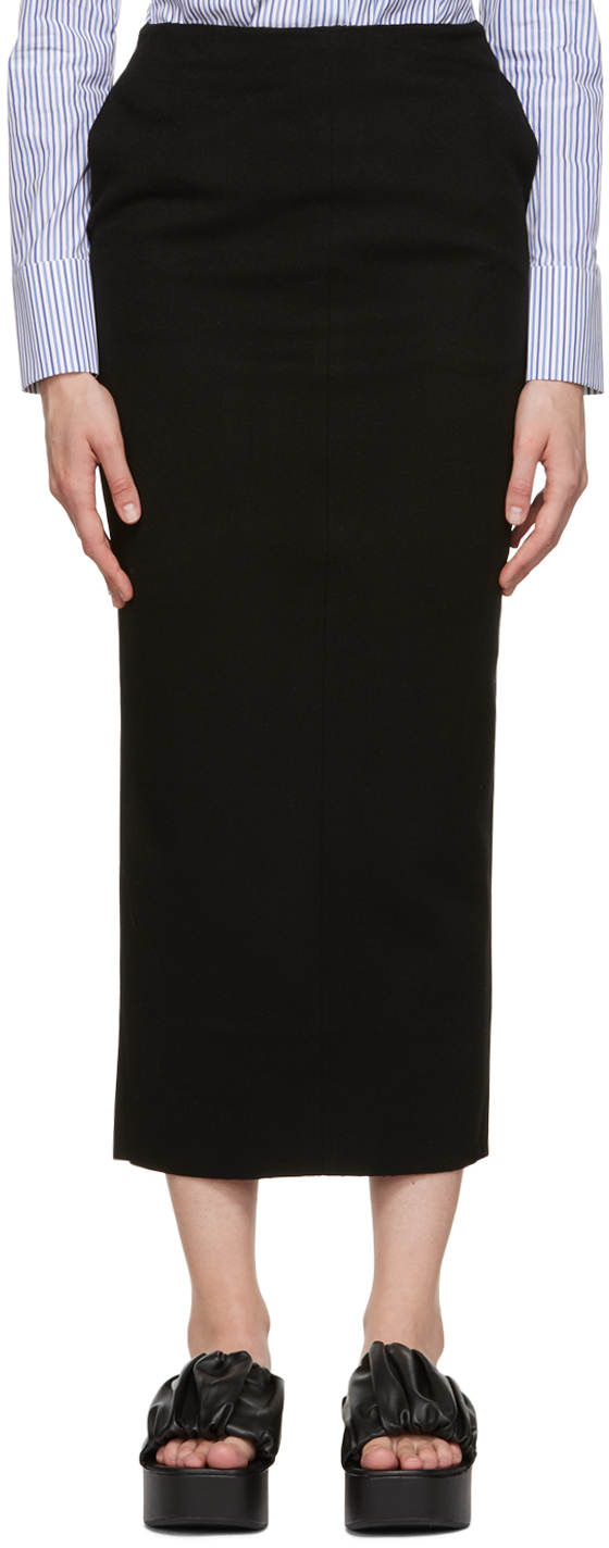 Gabriela Coll Garments Black 170 Midi Skirt