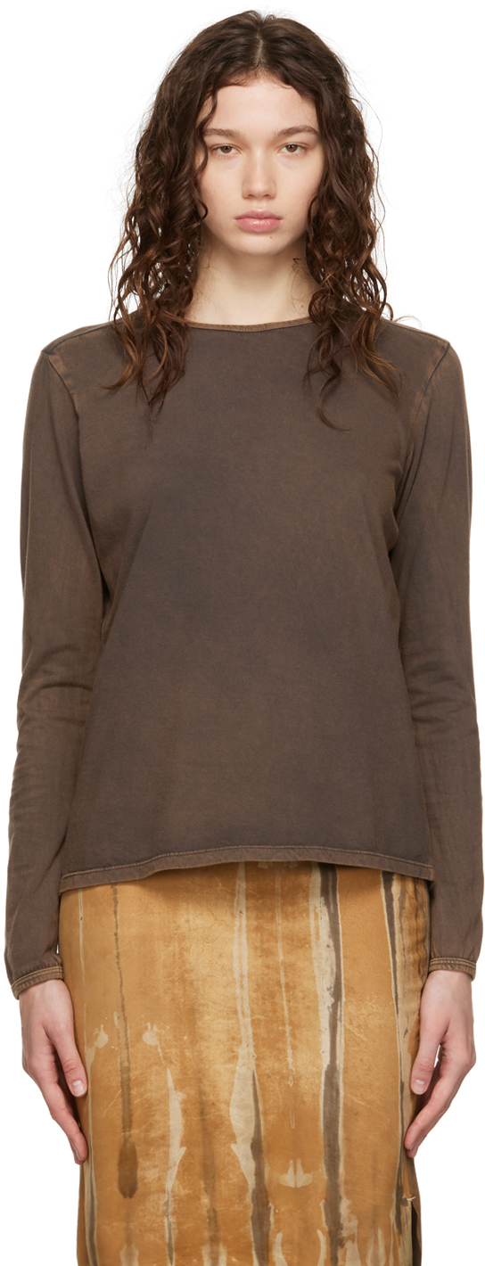 Gabriela Coll Garments Brown 87 Long Sleeve T-Shirt