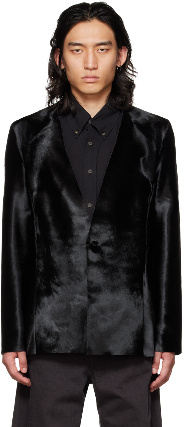 Gabriela Coll Garments SSENSE Exclusive Black No.178 Leather Jacket