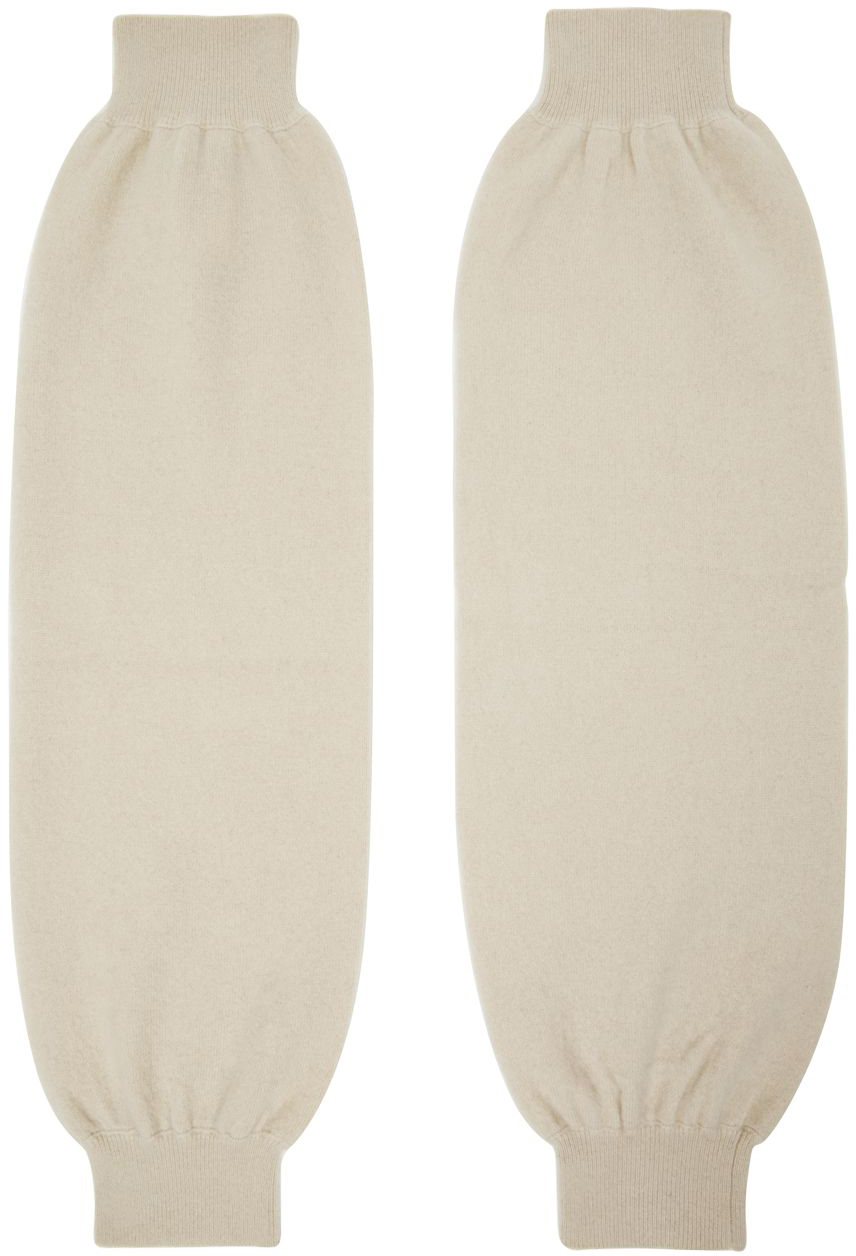 FRENCKENBERGER SSENSE EXCLUSIVE BEIGE LARGE LEG WARMERS