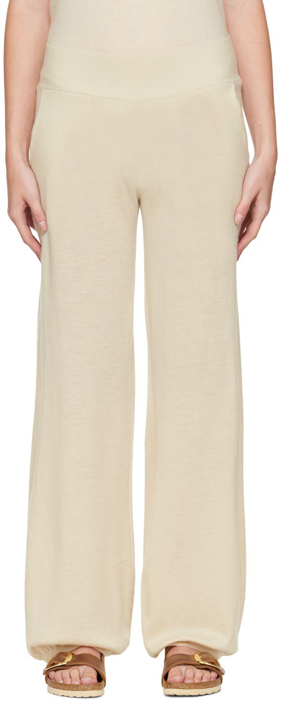 Off-White Cashmere Lounge Pants