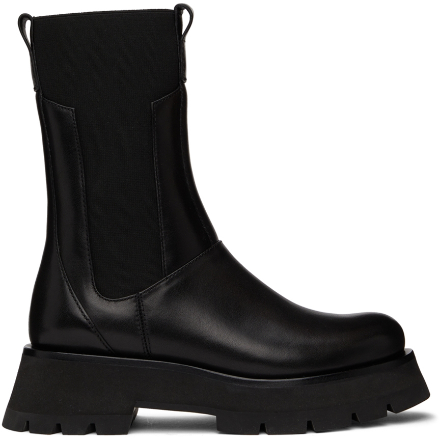 Shop 3.1 Phillip Lim / フィリップ リム Black Kate Combat Boots In Black Ba001