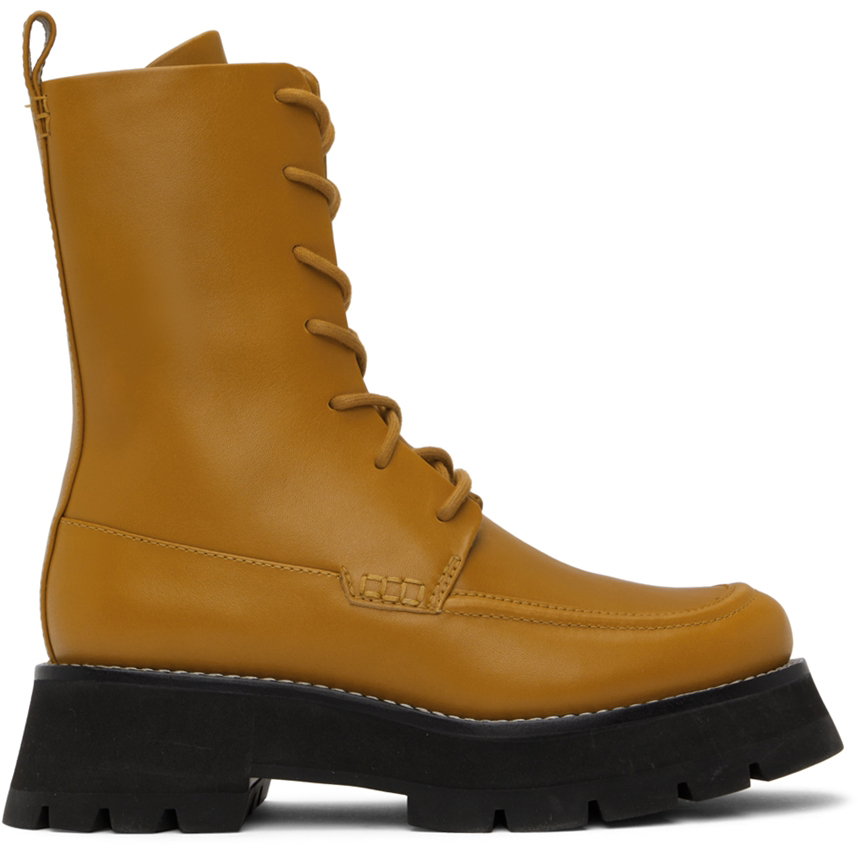 3.1 PHILLIP LIM / フィリップ リム YELLOW KATE LACE-UP COMBAT BOOTS