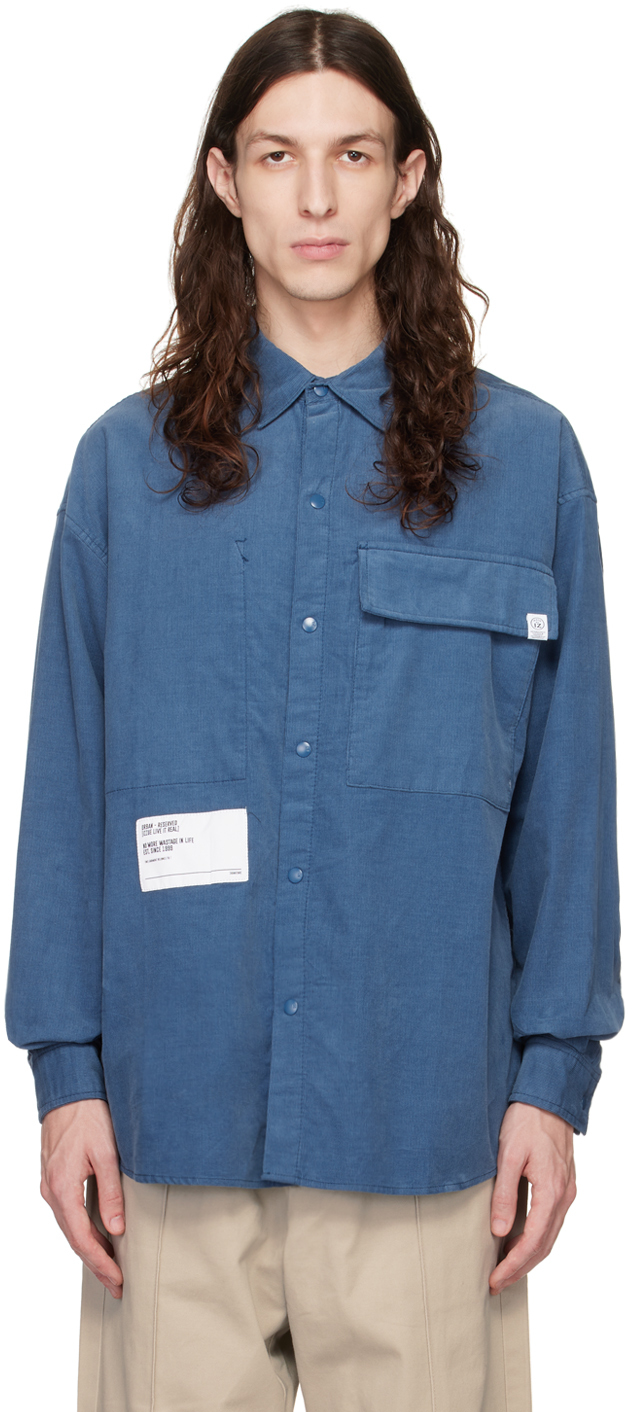 Izzue: Blue Pocket Shirt | SSENSE