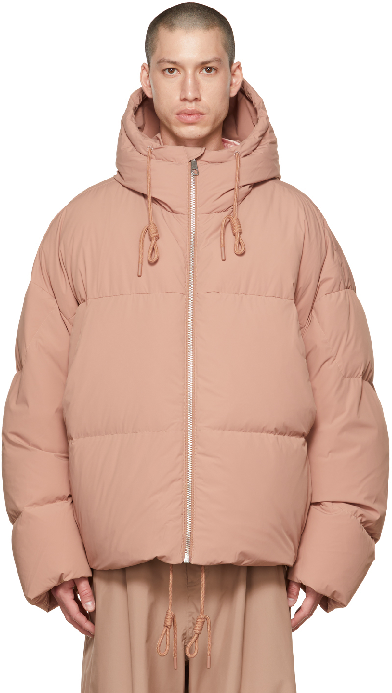 Tan Hoodpup Down Jacket