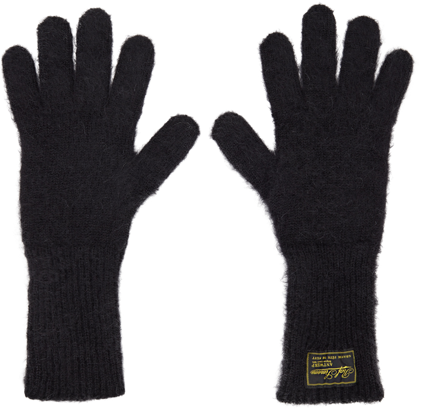 Black Mohair Gloves