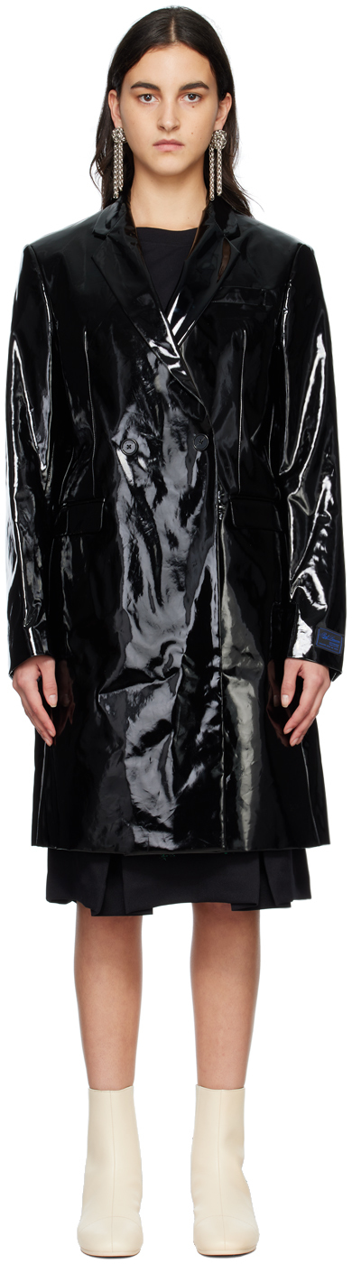 Raf Simons Black Classic Double Breasted Coat