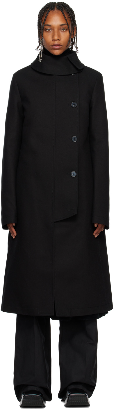 Raf Simons Black Straightb Coat