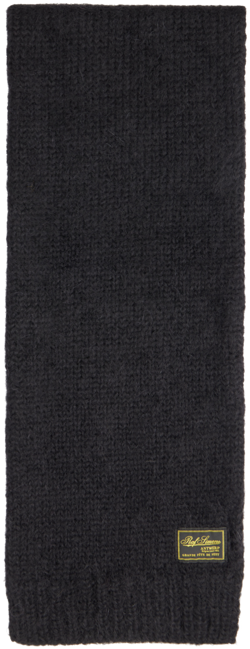 Black Mohair Scarf