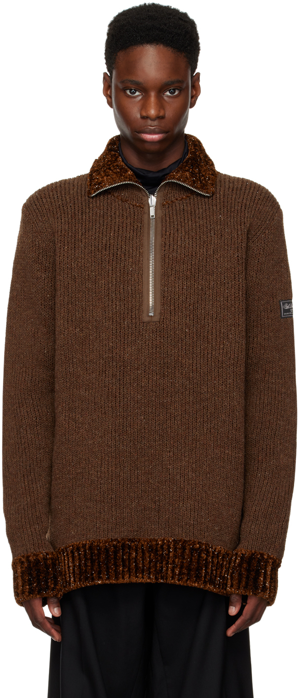 Brown Reversible Sweater