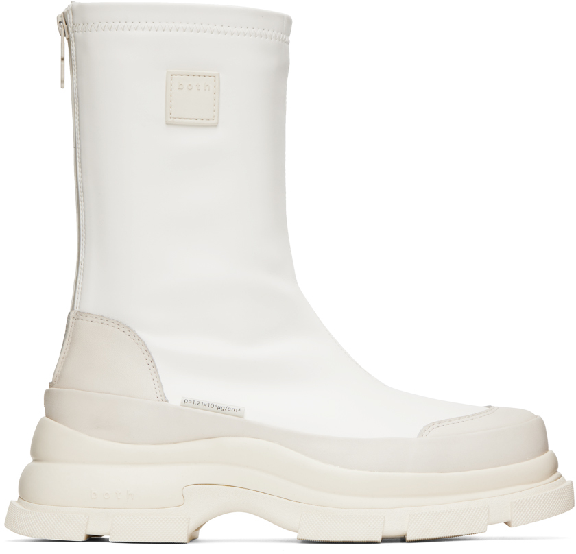 Both White Gao Boots In 10 White