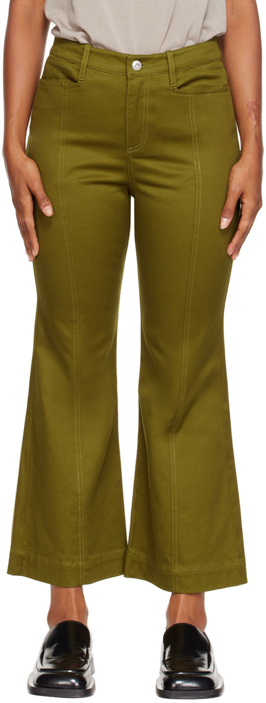 Green Cropped Trousers