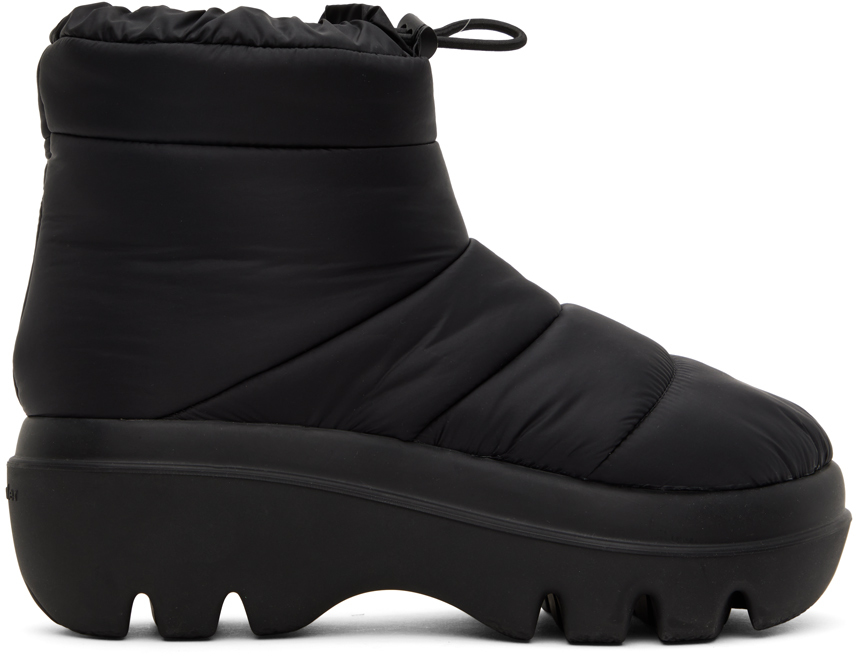 Black Storm Quilted Boots