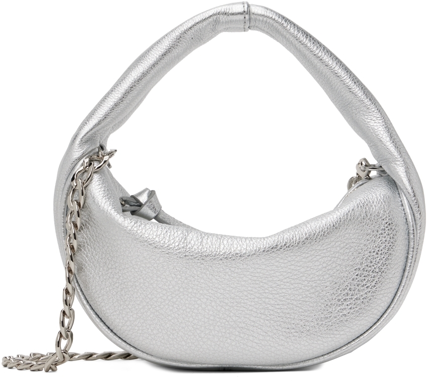 Silver Baby Cush Bag by BY FAR on Sale