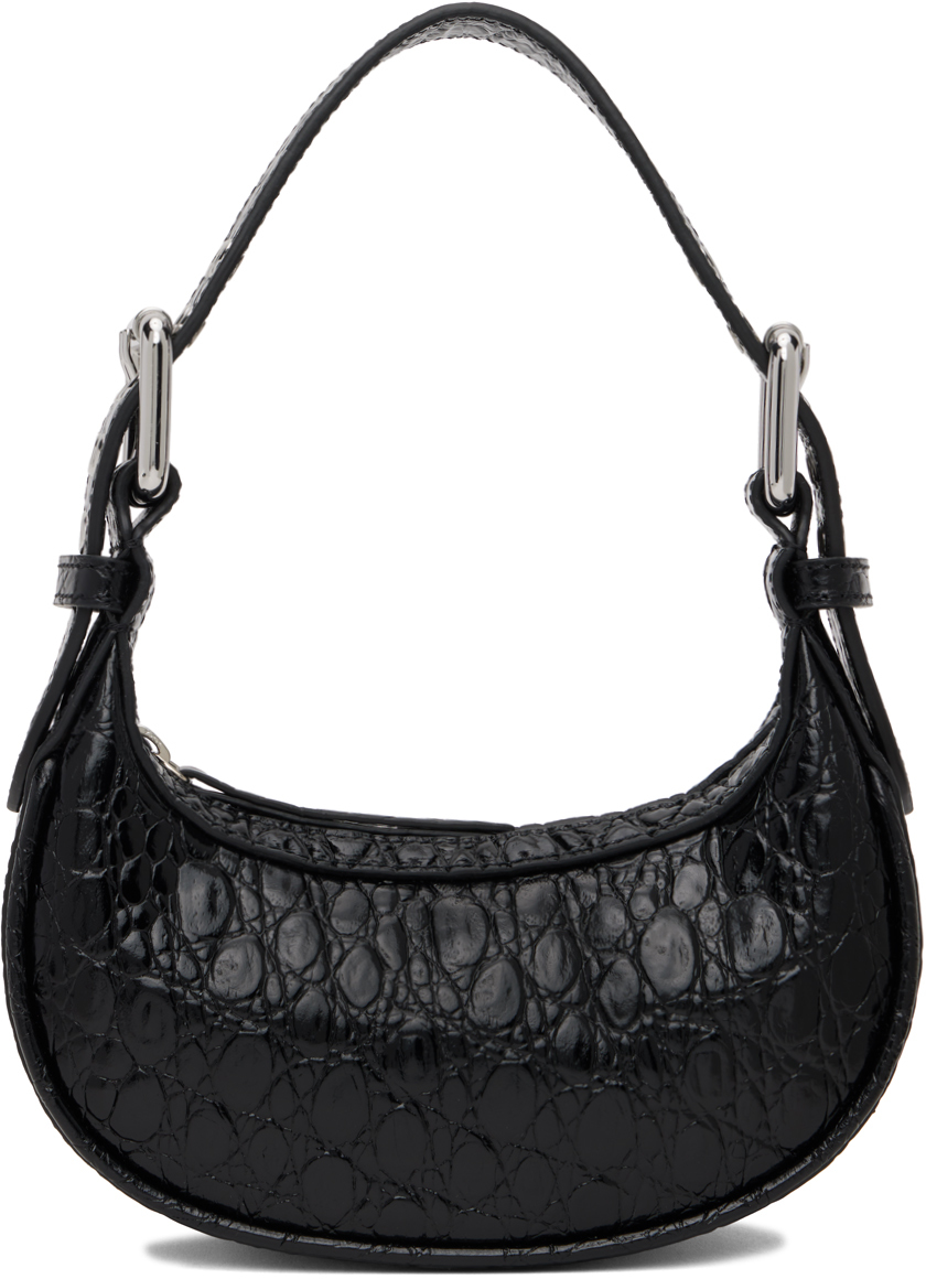 BY FAR Leather Micro Cush Mini Bag in Black Womens Shoulder bags BY FAR Shoulder bags 