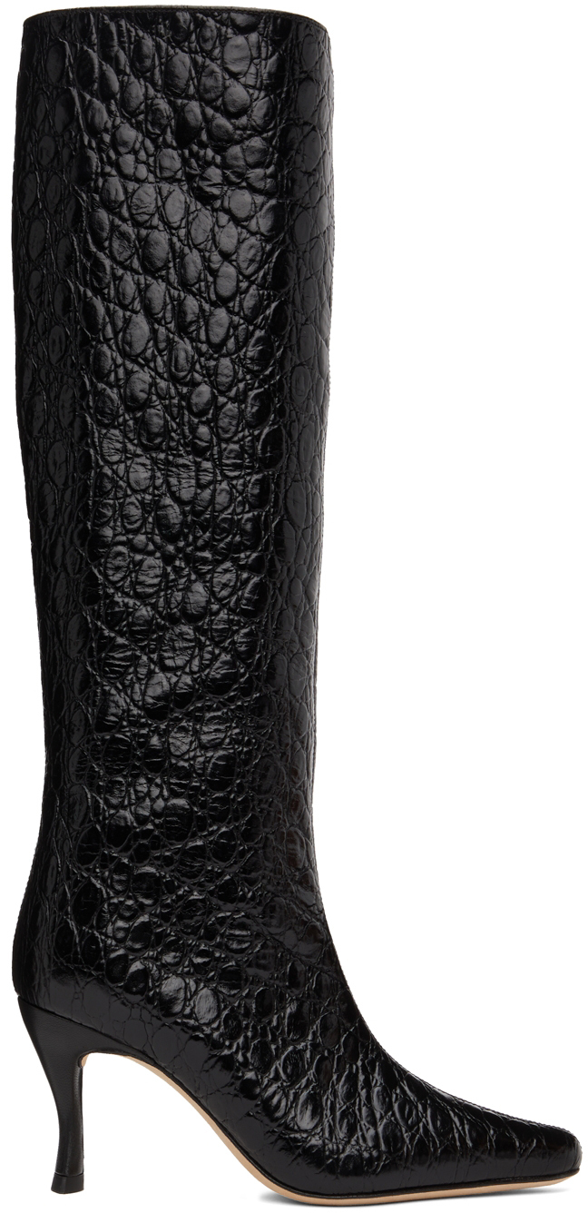 Femme Chaussures Bottes Bottes hauteur genou Bottes Stevie 42 en Cuir Noir Cuir BY FAR en coloris Noir 