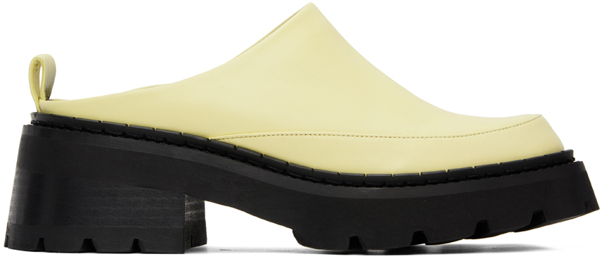 BY FAR SSENSE Exclusive Yellow Reyna Loafers